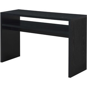 image:imageConvenience Concepts Northfield Deluxe Console Hall Table 48  Modern Minimalist Narrow Sofa Display Accent With Storage Shelf for Contemporary Living Room Entryway or Hallway BlackBlack