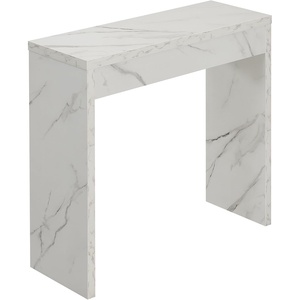 image:imageConvenience Concepts Northfield Entryway Hall Table 315  Contemporary Console Desk Entryway or Vanity Table for Hallway Foyer Living Room Office White Faux Marble