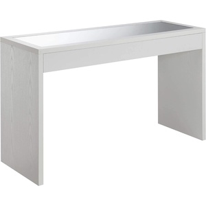 image:imageConvenience Concepts Northfield Mirrored Console Table WhiteWhite