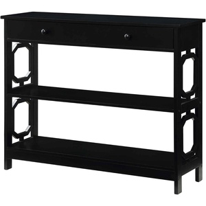 image:imageConvenience Concepts Omega 1 Drawer Console Table BlackBlack