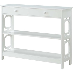 image:imageConvenience Concepts Omega 1 Drawer Console Table BlackWhite