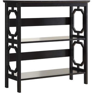 image:imageConvenience Concepts Omega 3 Tier Bookcase WhiteBlack