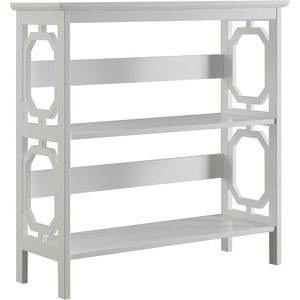 image:imageConvenience Concepts Omega 3 Tier Bookcase WhiteWhite