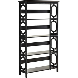 image:imageConvenience Concepts Omega 5 Tier Bookcase GrayBlack