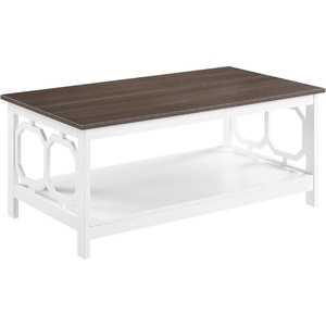 image:imageConvenience Concepts Omega Coffee Table BlackDriftwood TopWhite Frame