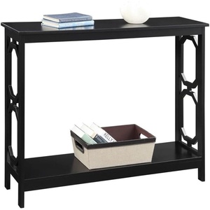 image:imageConvenience Concepts Omega Console Table with Shelf CoralBlack