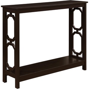 image:imageConvenience Concepts Omega Console Table with Shelf CoralEspresso