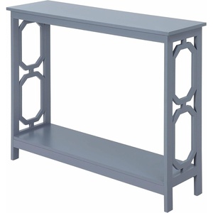 image:imageConvenience Concepts Omega Console Table with Shelf CoralGrey