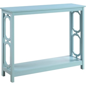 image:imageConvenience Concepts Omega Console Table with Shelf CoralSea Foam Blue
