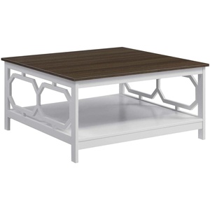 image:imageConvenience Concepts Omega Square 36 Coffee Table GrayDriftwoodWhite