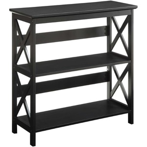 image:imageConvenience Concepts Oxford 3 Tier Bookcase Cherry  BlackBlack