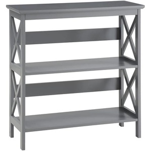 image:imageConvenience Concepts Oxford 3 Tier Bookcase Cherry  BlackGrey