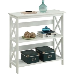 image:imageConvenience Concepts Oxford 3 Tier Bookcase Cherry  BlackWhite