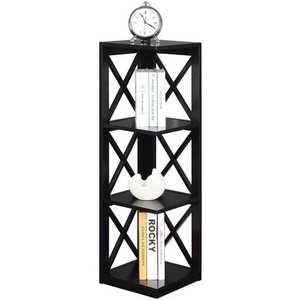 image:imageConvenience Concepts Oxford 3 Tier Corner Bookcase EspressoBlack