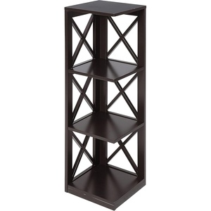 image:imageConvenience Concepts Oxford 3 Tier Corner Bookcase EspressoEspresso