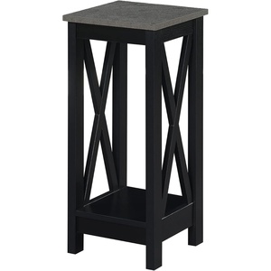 image:imageConvenience Concepts Oxford Plant Stand Cement  Black