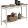 image:imageConvenience Concepts French Country Console Table with Drawer 48  Side Table with Storage Shelf Narrow Entryway Hall Table for Living Room DriftwoodWhiteDriftwoodWhite