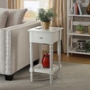 image:imageConvenience Concepts French Country Khloe 1 Drawer Accent End Table 14  Traditional Farmhouse Side Table with Storage Drawer and Shelf for Living Room DriftwoodWhiteWhite