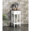 image:imageConvenience Concepts French Country Khloe 1 Drawer Accent End Table 14  Traditional Farmhouse Side Table with Storage Drawer and Shelf for Living Room DriftwoodWhiteDriftwoodWhite