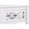 image:imageConvenience Concepts French Country Khloe Deluxe 1 Drawer Accent End Table 14  Traditional Farmhouse Side Table with Mirrored Storage Drawer and Shelf for Living Room BlackWhite