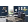 image:imageConvenience Concepts Gold Coast Faux Marble Coffee Table Faux Marble  SilverBlack Faux Marble  Silver