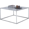 image:imageConvenience Concepts Gold Coast Faux Marble Coffee Table Faux Marble  SilverBlack Faux Marble  Silver