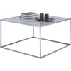 image:imageConvenience Concepts Gold Coast Faux Marble Coffee Table Faux Marble  SilverFaux Marble  Silver