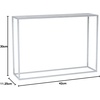 image:imageConvenience Concepts Gold Coast Faux Marble Console Table Faux Marble  SilverFaux Marble  Silver