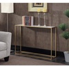 image:imageConvenience Concepts Gold Coast Faux Marble Console Table Faux Marble  SilverWhite Faux MarbleGold