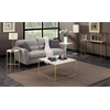 image:imageConvenience Concepts Gold Coast Faux Marble Console Table Faux Marble  SilverWhite Faux MarbleGold