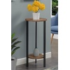 image:imageConvenience Concepts Graystone 2 Tier Tall Plant Stand 31  Industrial Stand for Plants Vases and Antiques Urban Modern Design for the Living Room Hallway Entryway BlackBlackBarnwoodBlack