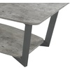 image:imageConvenience Concepts Graystone Coffee Table Weathered Gray  Black FrameFaux BirchSlate Gray