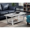 image:imageConvenience Concepts Graystone Coffee Table Weathered Gray  Black FrameGrayWhite