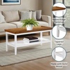 image:imageConvenience Concepts Ledgewood Coffee Table 42  Modern Center Room Accent with Storage Shelf for Transitional Traditional Living amp Family Room EspressoDriftwoodWhite