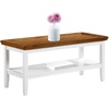 image:imageConvenience Concepts Ledgewood Coffee Table 42  Modern Center Room Accent with Storage Shelf for Transitional Traditional Living amp Family Room EspressoDriftwoodWhite