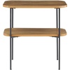image:imageConvenience Concepts Lunar Chairside End Table with Shelf DriftwoodBlack