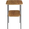 image:imageConvenience Concepts Lunar Chairside End Table with Shelf DriftwoodBlack