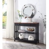 image:imageConvenience Concepts Mission 1 Drawer Console Table WhiteCherry  Black