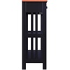 image:imageConvenience Concepts Mission 1 Drawer Console Table WhiteCherry  Black