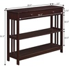 image:imageConvenience Concepts Mission 1 Drawer Console Table WhiteEspresso