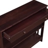 image:imageConvenience Concepts Mission 1 Drawer Console Table WhiteEspresso