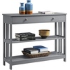 image:imageConvenience Concepts Mission 1 Drawer Console Table WhiteGrey