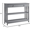 image:imageConvenience Concepts Mission 1 Drawer Console Table WhiteGrey