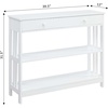 image:imageConvenience Concepts Mission 1 Drawer Console Table WhiteWhite