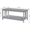 image:imageConvenience Concepts Mission Coffee Table GrayGrey