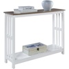 image:imageConvenience Concepts Mission Console Table with Shelf GrayDriftwoodWhite