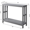 image:imageConvenience Concepts Mission Console Table with Shelf GrayGrey