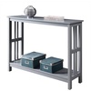 image:imageConvenience Concepts Mission Console Table with Shelf WhiteGrey