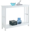 image:imageConvenience Concepts Mission Console Table with Shelf WhiteWhite