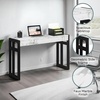 image:imageConvenience Concepts Monterey Console Table 495  Modern Narrow Sofa Display Accent with Storage Shelf for Contemporary Living Room Entryway Hallway or Bedroom CherryWhite Faux MarbleBlack